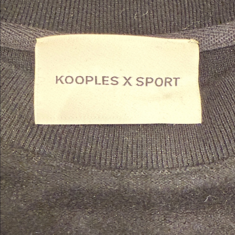NWOT The Kooples Black Women's Sweater with OPEN LINK SLEEVE Detail - Picture 3 of 7